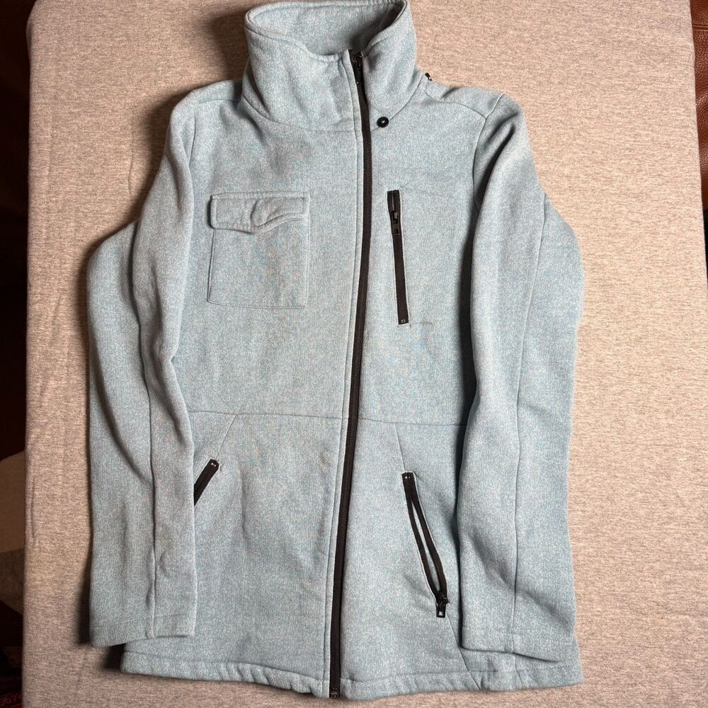 Hurley Womens Zip up Jacket Heavy duty light blue Size XS